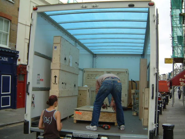 Paintings begin to arrive