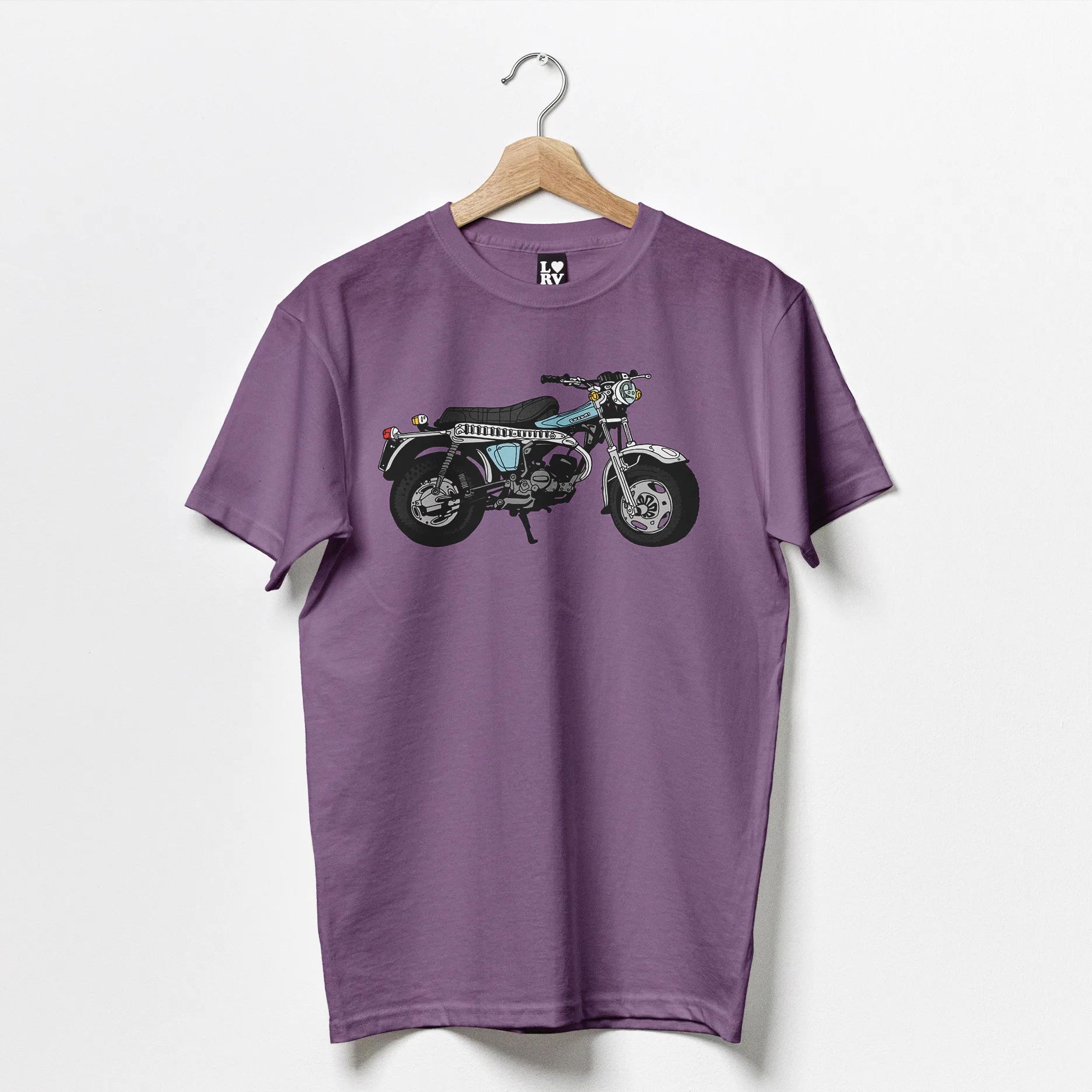 aubergine blue bike